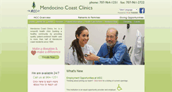 Desktop Screenshot of mendocinocoastclinics.org